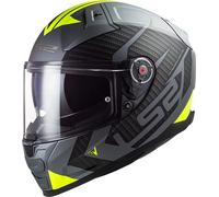 LS2 FF811 VECTOR II SPLITTER Integralhelm matt titan-fluo gelb M