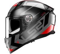 Casque Intégral LS2 FF811 Vector II Splitter Mat Titane/RougeXXL Mat Titane,Rouge