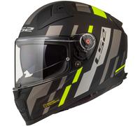 LS2 FF811 Vector II Tron Casque, noir/jaune néon, Taille XXL (63/64)