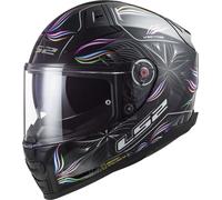 LS2 FF811 Vector II Tropical Casque, noir-blanc, taille S pour homme