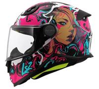 LS2 Helmets – Casque intégral enfant FF812 Cyberg Rose Taille S