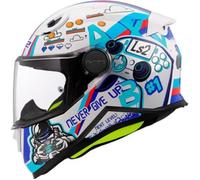 LS2 Helmets Casque intégral FF812 Kid Next Level Junior Blanc S