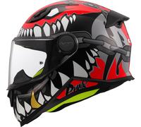 LS2 Casque moto FF812 Kid Punk Grey / Red L