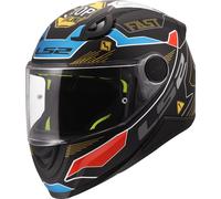 LS2 Casque moto intégral FF812 Kid Zero Enfant Taille L Mat Noir/Gris/Rouge/Bleu