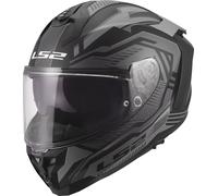 LS2 FF817 Challenger II Dravix, casque intégral XXL Mat Noir/Gris Mat Noir/Gris