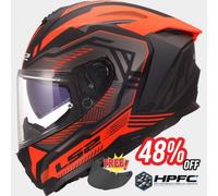 LS2 FF817 Challenger II Dravix Red MOTORBIKE HELMET