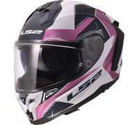 Ls2 Ff817 Challenger Ii Flaman Full Face Helmet Blanc,Rose 2XL