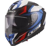 LS2 FF817 Challenger II Viper Casque, blanc-rouge-bleu, taille 2XL pour homme