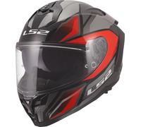 LS2 FF817 CHALLENGER II VIPER Integralhelm grau-rot M