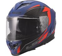 LS2 FF818 STORM III DYNAMO Integralhelm matt blau-rot 3XL