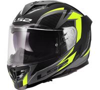 LS2 FF818 STORM III DYNAMO Integralhelm matt schwarz-fluo gelb M