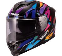 LS2 FF818 STORM III KAOS Integralhelm schwarz-violett-blau L