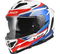 LS2 Helmets Casque intégral FF818 Storm III Komai Blanc/Bleu/Rouge XS pour homme