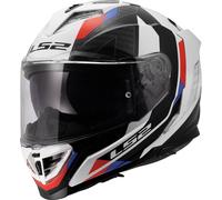 LS2 FF818 Storm III Sporty Casque, blanc-rouge-bleu, taille XS pour homme