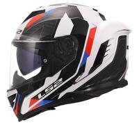 LS2 FF818 Storm III Sporty Casque Intégral Blanc/Bleu/Rouge 2XL unisex
