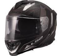 LS2 FF818 Storm III Sporty Casque, noir-gris, taille 2XS pour homme