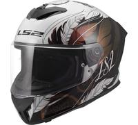 LS2 Helmets Casque intégral FF820 Rapid III Boho Blanc/Noir 2XS