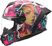LS2 FF820 RAPID III CYBERG Integralhelm matt violett-cyan L