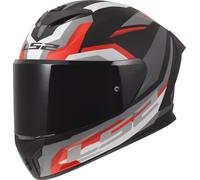 LS2 FF820 Rapid III Hyper Casque, noir/rouge, Taille M (57/58)