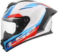 LS2 Casque intégral FF820 Rapid III Hyper Blanc/Bleu/Rouge Taille S