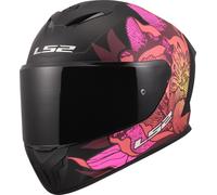 LS2 FF820 Rapid III Poppies Casque, noir-rose, taille 2XL pour homme