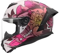LS2 FF820 RAPID III POPPIES II Integralhelm weiss-pink XXS