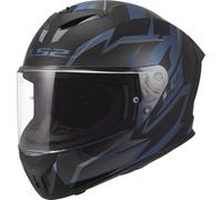 LS2 FF820 Rapid III Xtrem Casque, noir-bleu, taille XL pour homme