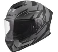 LS2 FF820 Rapid III Xtrem Casque, noir-gris, taille 2XL pour homme