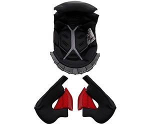 LS2 FF900 07/2021-, doublure/coussinets de joue L Noir/Rouge Noir/Rouge