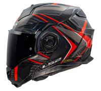 LS2 FF901 ADVANCE X CARBON FUTURE II RED-06 GLOSS (inclut une visière foncée ...