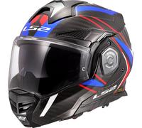 LS2 Casque moto modulable ADVANT X Carbon Future II blanc brillant/bleu XXL