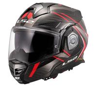 LS2 Helmets Casque moto modulable FF901 Advant X Carbone Future II Rouge XXL