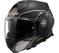 LS2 FF901 Advant X Metryk Casque, noir-gris-argent, taille M pour homme