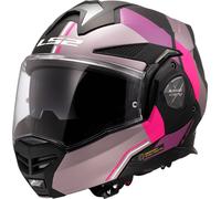 LS2 Helmets Casque moto modulable ADVANT X Ultra Gris mat Violet XL