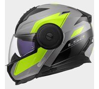 LS2 FF902 SCOPE II DURIA Klapphelm grau-fluo gelb XS