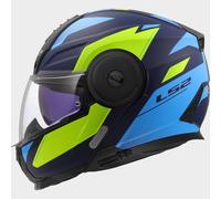 LS2 FF902 SCOPE II DURIA Klapphelm matt blau-fluo gelb 3XL