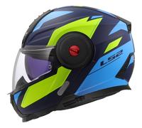 LS2 FF902 Scope II Duria Casque, bleu-jaune, taille XS pour homme