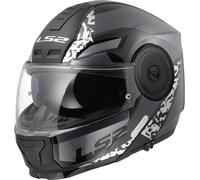 LS2 FF902 Scope II Oxyd Casque, noir-argent, taille M pour homme