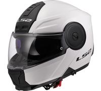 LS2 FF902 Scope II Solid, casque rabattable XXL Blanc Blanc