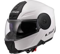 LS2 FF902 XXL Scope II Solid White Motorcycle Helmet - Sûr et confortable