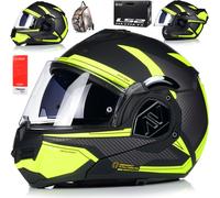 LS2 FF906 Advant Revo casque pliable, noir/vert, S (55/56)