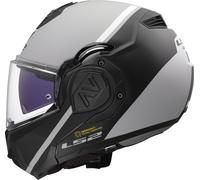 LS2 FF906 Advant Swipe Casque, noir-gris, taille S pour homme