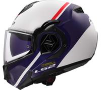 LS2 FF906 Advant Swipe Casque, blanc-rouge-bleu, taille 3XL pour homme