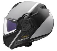 LS2 FF906 Advant Swipe Casque, noir-gris, taille M pour homme