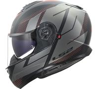 LS2 FF908 Strobe II Code Casque, noir-gris, taille L pour homme