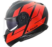 LS2 FF908 Strobe II Code Casque, noir-rouge, taille S pour homme