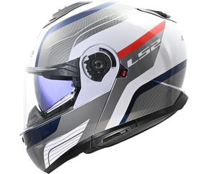 LS2 FF908 Strobe II Monza Casque, Blanc/Bleu/Rouge, Taille XS (53/54)