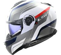 LS2 FF908 Strobe II Monza, casque rabattable M Blanc/Gris/Bleu/Rouge Blanc/Gris/Bleu/Rouge