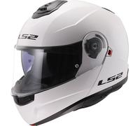 LS2 FF908 Strobe II Solid, casque rabattable 3XL Blanc Blanc
