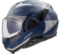 LS2 FF910 Advant II Astral, casque modulaire S Mat Bleu/Gris Mat Bleu/Gris